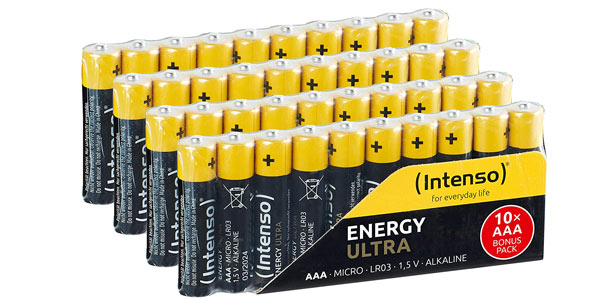 Pack x40 Pilas Intenso Energy Ultra AAA baratas en Amazon