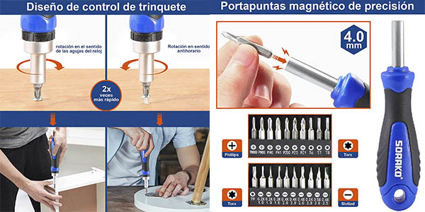 Sorako destornilladores magnéticos oferta