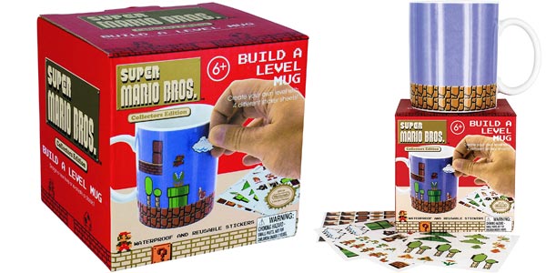 Taza Desayuno Super Mario Bros "Construye tu propio nivel" de Paladone 300 ml barata en Amazon