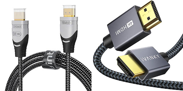 Cables HDMI 2.0 y 2.1 al mejor precio