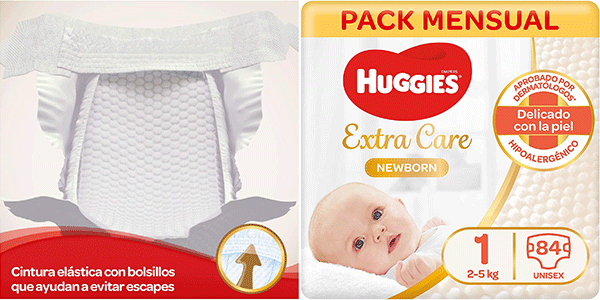 pañales huggies 84 piezas