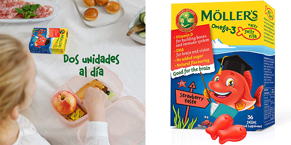 Chollo Omega 3 Moller’s para niños de 32 cápsulas