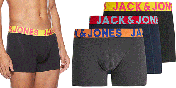 Chollo Pack x3 Bóxer Jack & Jones Jaccrazy para hombre