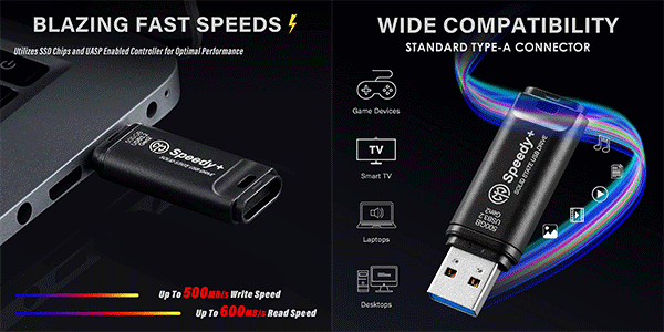 Chollo Pendrive USB 3.2 Axe Memory Speedy+ de 500 GB 