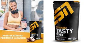 Concentrado de suero de proteína ESN Tasty Whey Protein doble chocolate 1Kg barato en Amazon