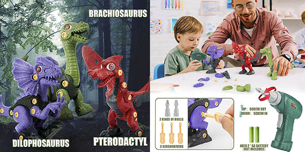 Dinosaurios set construcción infantil oferta