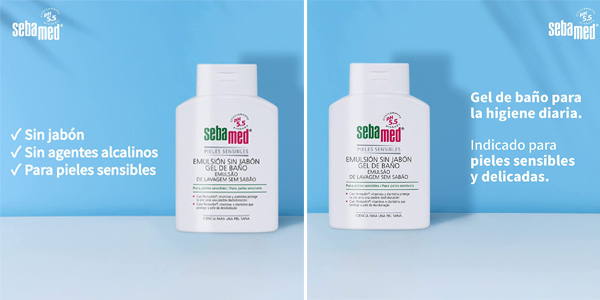 Pack 2x Emulsión sin jabón Sebamed de 750 ml en Amazon