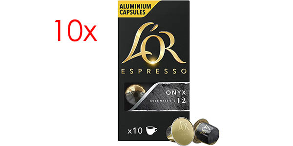 Pack x100 Cápsulas L'Or Café Espresso Onyx Intensidad 12