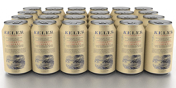 Pack de 24 latas de cerveza Keler de 330 ml barato