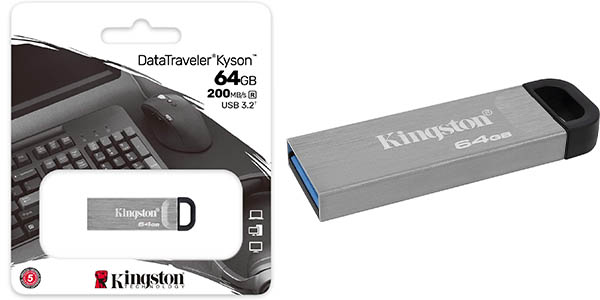 Memoria USB Kingston DataTraveler Kyson de 64 GB