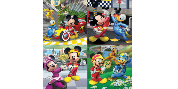 Set x4 Puzles progresivos Educa Mickey Superpilotos de 12,16,20 y 25 piezas en Amazon