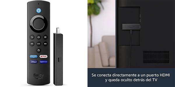 Fire TV Stick Lite 2022 con mando Alexa 