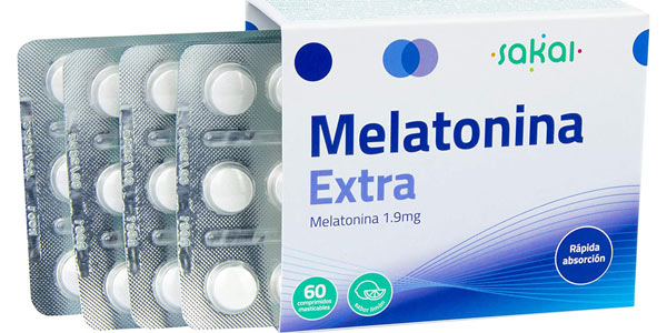Envase x60 Comprimidos Sakai Melatonina Extra barato en Amazon