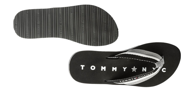 Chanclas Tommy Hilfiger Tommy Loves NY Beach para mujer en Amazon
