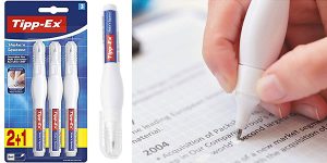 Chollo Pack de 3 lápices correctores BIC Tipp-Ex Shake'n Squeeze