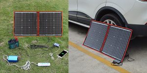 Chollo Panel solar plegable portátil Dokio de 100 W