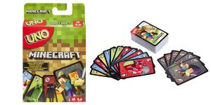 Juego de mesa infantil Uno Minecraft (Mattel FPD61) barato en Amazon