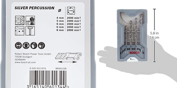 Pack x5 Brocas hormigón Bosch Professional en Amazon