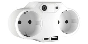 Ladrón BSEED con 2 enchufes + USB + USB-C + luz nocturna