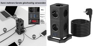 Miikare regleta enchufes USB cubo chollo