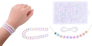 Pack x1620 Cuentas de letras para pulseras baratas en AliExpress