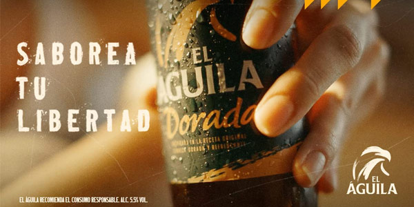 Pack x24 latas El Aguila Cerveza Lager Especial Dorada de 33 cl en Amazon