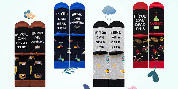 Pack x4 pares calcetines divertidos "If You Can Read This"