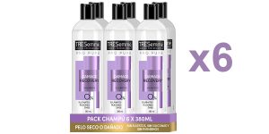 Pack x6 Champú TRESemmé Pro Pure Protege y Repara para pelo seco o dañado de 380 ml/ud barato en Amazon