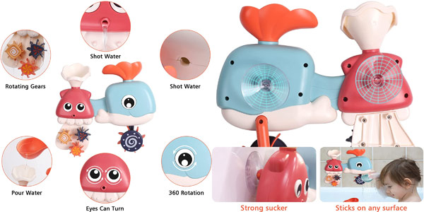 Set x4 juguetes de bañera Shinescent para bebé en Amazon