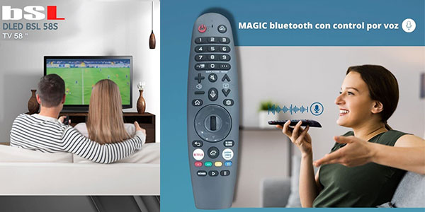 Smart TV BSL-582S UHD de 58” en oferta