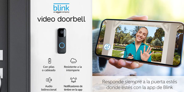Timbre inteligente Blink Video Doorbell en Amazon