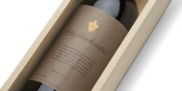 Botella de Vino tinto Azpilicueta Reserva D.O.Ca Rioja en caja de madera