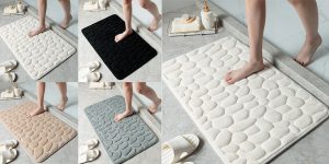 Alfombra de baño antideslizante Xiaomi con efecto 3D barata en AliExpress