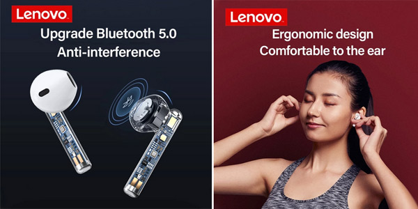 Auriculares inalámbricos Lenovo XT83 TWS Bluetooth 5.0 chollo en AliExpress