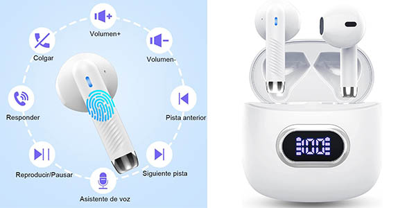 ▷ Chollo Auriculares Inalámbricos Eurotec con Bluetooth por sólo
