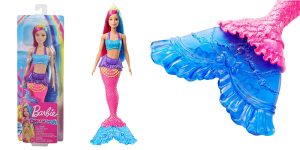 Muñeca Sirena Barbie Dreamtopia pelo rosa y azul barata en Amazon