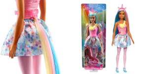 Barbie Unicornio muñeca con pelo y cuerno rosa barata en Amazon