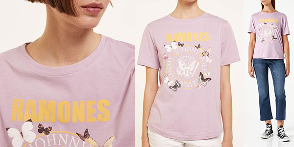 Camiseta Springfield Ramones para mujer barata