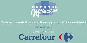 Carrefour cupones millonarios