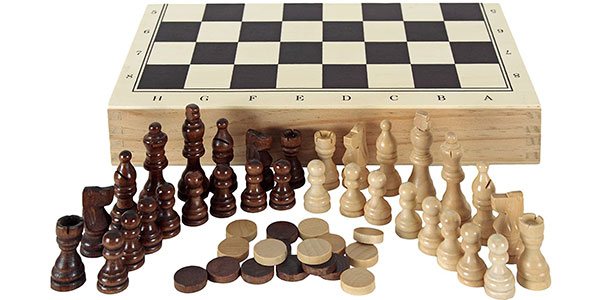 Chollo Estuche Aquamarine con ajedrez, damas y backgammon