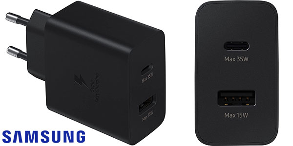 Chollo Cargador Samsung Duo USB- C + USB-A de 35 W