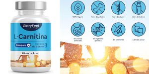 Chollo Complemento alimenticio L-Carnitina GloryFeel de 140 cápsulas