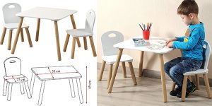Chollo Mesa infantil Kesper con 2 sillas