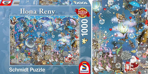 Chollo Puzle Schmidt "Cielo Azul de Navidad" de Ilona Reny con 1.000 piezas
