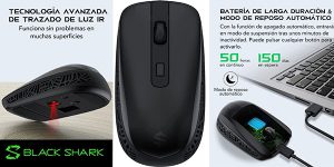 Chollo Ratón inalámbrico Black Shark Mako M3 de 1.600 DPI