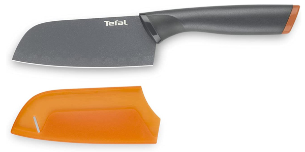 Cuchillo santoku Tefal K1220115 con hoja de 12 cm barato en Amazon