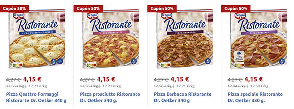 Dr Oetker pizzas promoción Carrefour