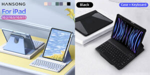 Funda con teclado Hansong para iPad (varios modelos)