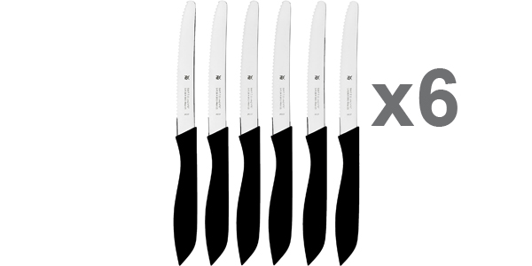 Juego de 6 cuchillos WMF Classic Line de hoja de acero especia con mango de plástico barato en Amazon