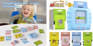 Juguete educativo Montessori con 112 tarjetas flash didácticas y 224 palabras barato en Amazon